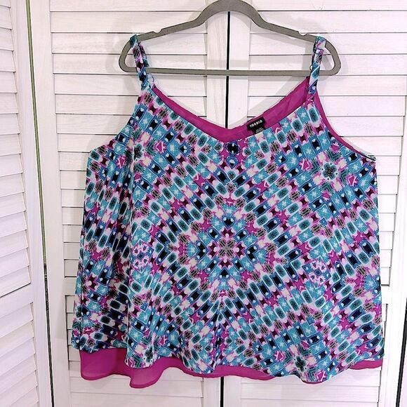 Torrid Top Size 3 3X Tank Cami Lightweight Flowy - Picture 11 of 15